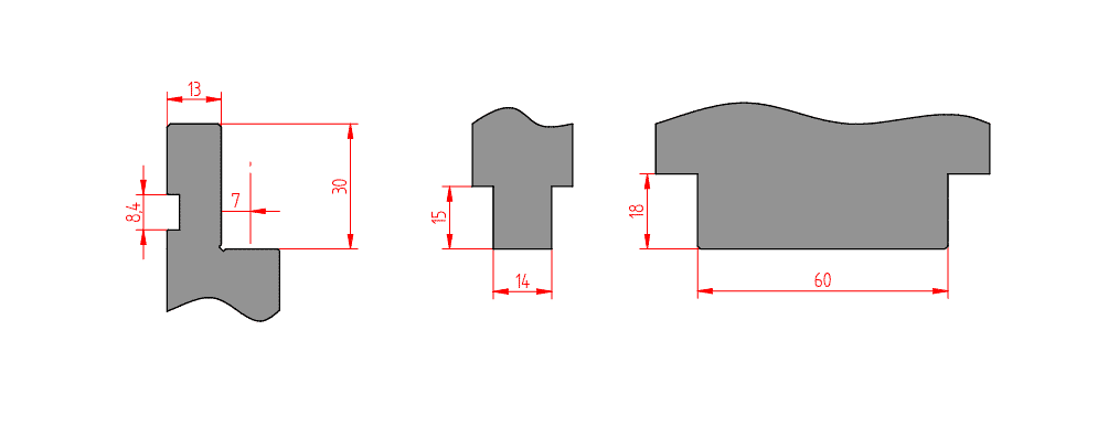 Systrem-Amada-Maße Maße des System Amada